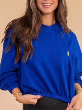 Free people movement start to finish bubble sweatshirt NWT